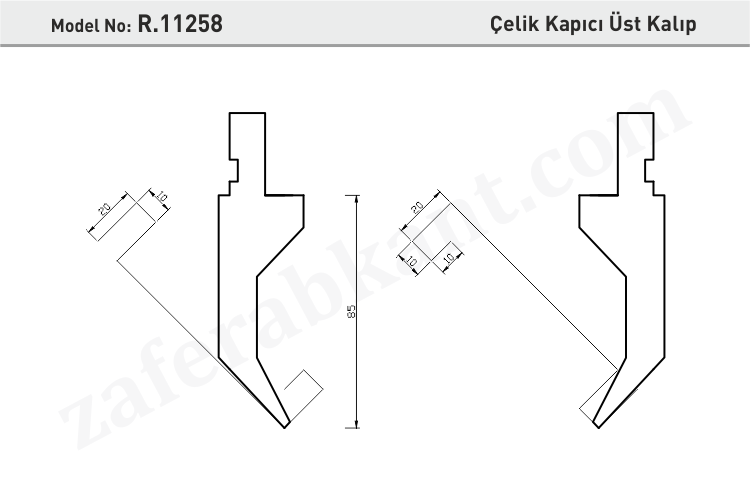 Çelik Kapıcı Üst Kalıp