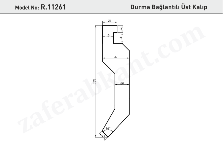 Durma Bağlantılı Üst Kalıp