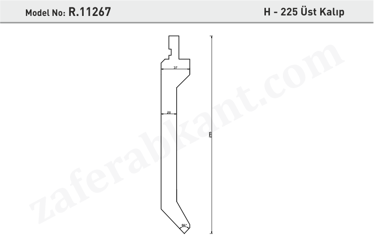 H - 225 Üst Kalıp
