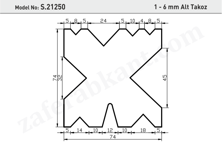 1 - 6 mm Alt Takoz