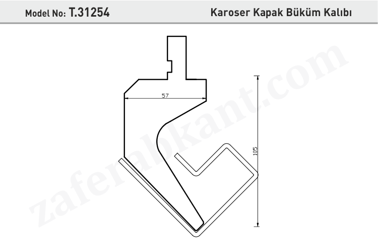 Karoser Kapak Büküm Kalıbı