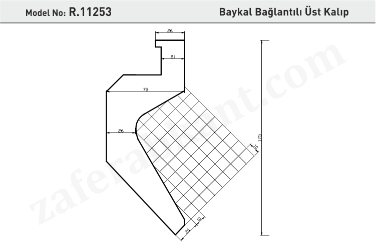 Baykal Bağlantılı Üst Kalıp